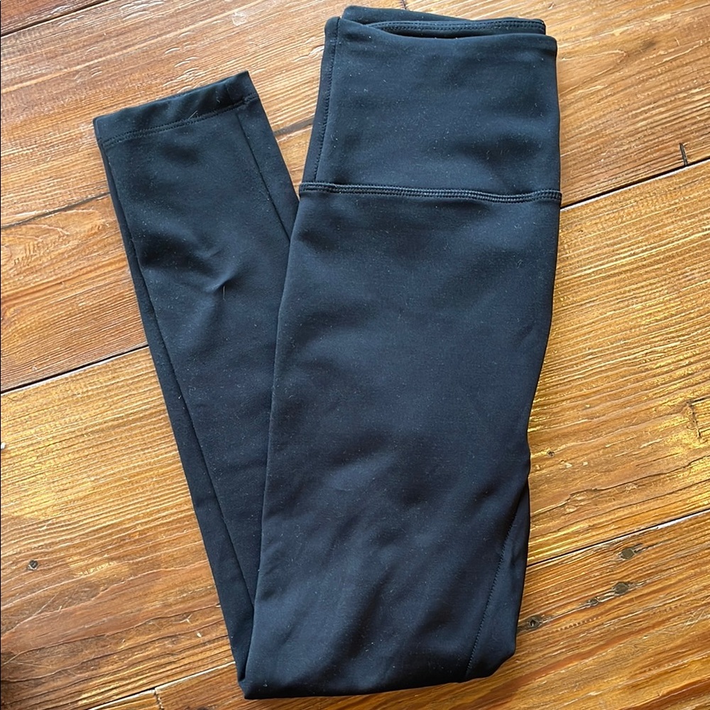 GIRLFRIEND COLLECTIVE XS Black Crop Compressive Leggings High Rise Ethical